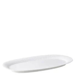 Hammershøi oval serveringsfat 40x22,5 cm hvit