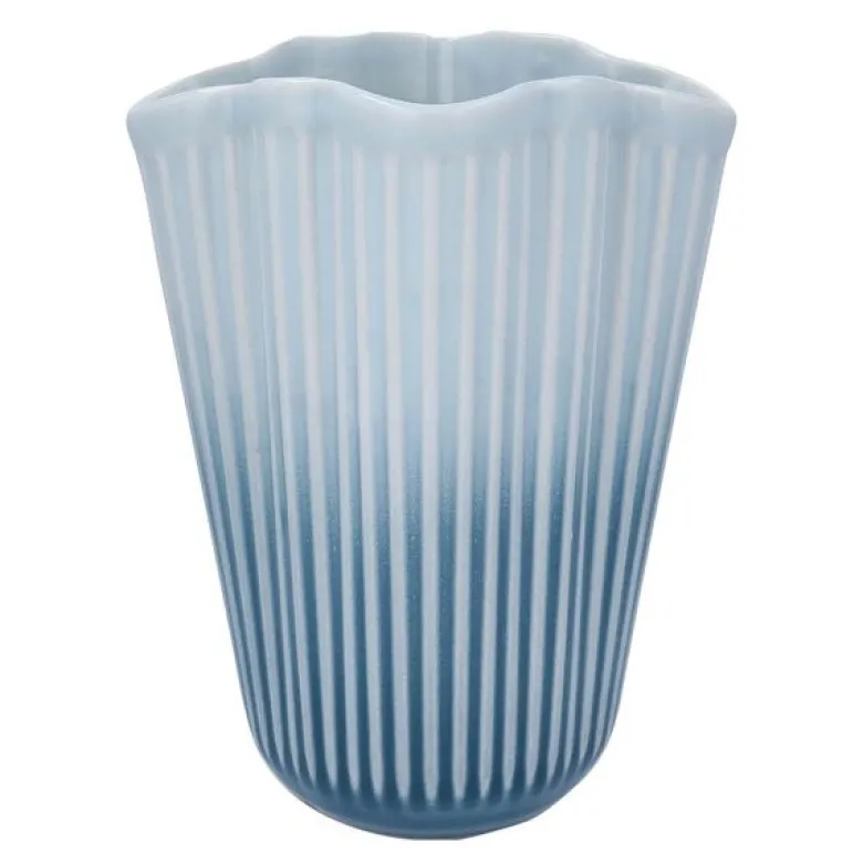 Hammershøi unfold vase 20,5 cm blå