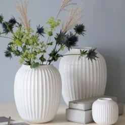 Hammershøi vase 25 cm hvit
