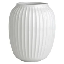 Hammershøi vase 21 cm hvit