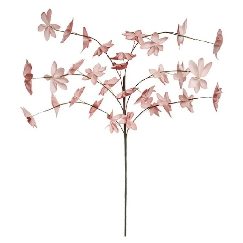 Happia blomsterdekorasjon 7 cm rosa/beige