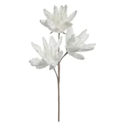 Happia dekorasjonsblomst 85 cm hvit