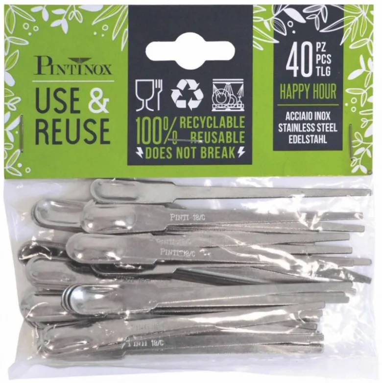Happy hour use & reuse gaffel 10 cm 40 stk
