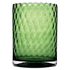 Harlekin lykt/vase 24 cm grønn