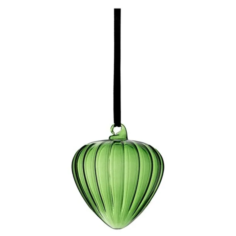 Hazel dekorkule 10 cm grønn
