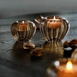 Hazel lyslykt 12 cm topaz