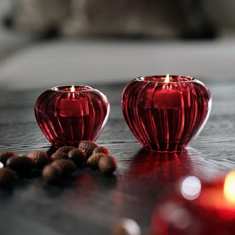 Hazel Ruby lyslykt 12 cm rød