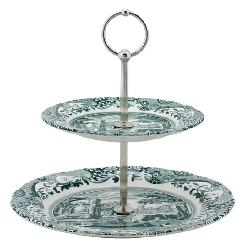Heritage Green Italian etasjefat med to plan 23,5x27 cm
