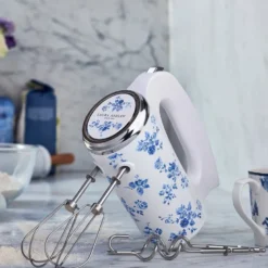 Håndmikser China Rose blå/hvit