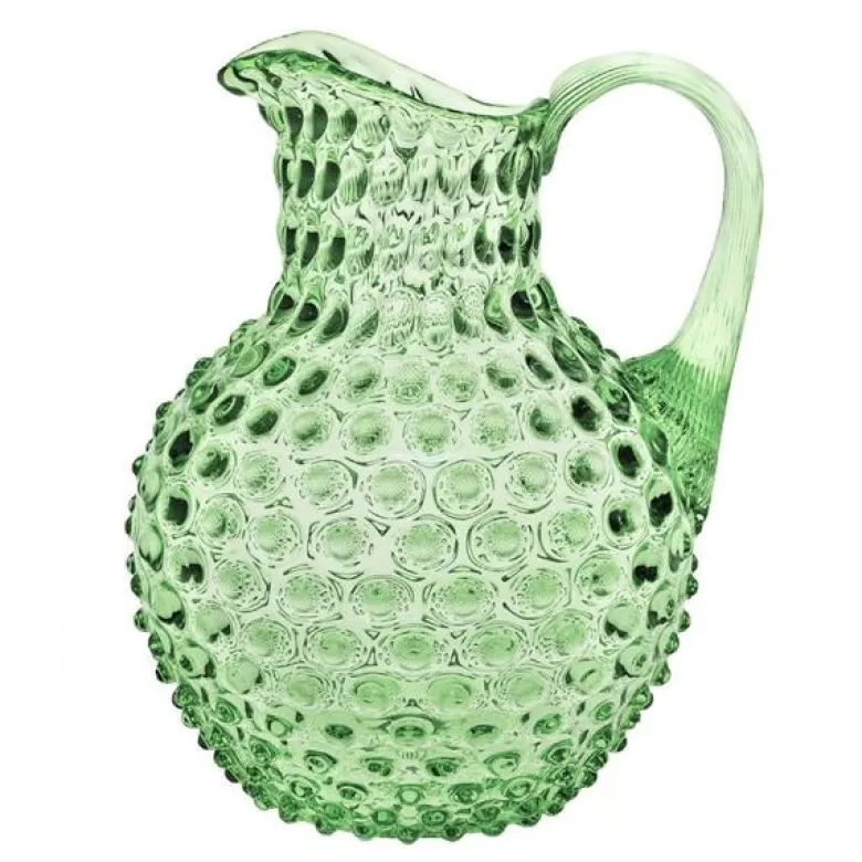 Hobnail karaffel 2L light green