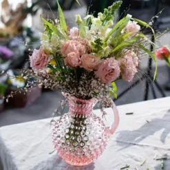 Hobnail karaffel 1L rosaline 18 cm
