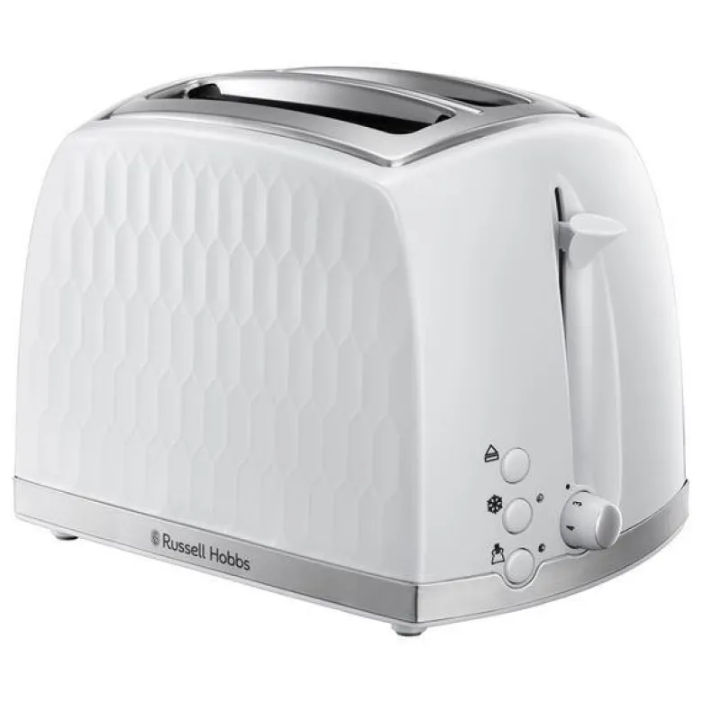 Honeycomb brødrister 2 skiver hvit