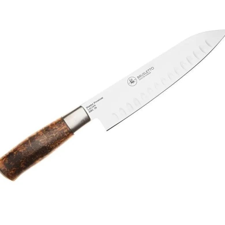Hunter premium chef santokukniv 19 cm blank/bjørk