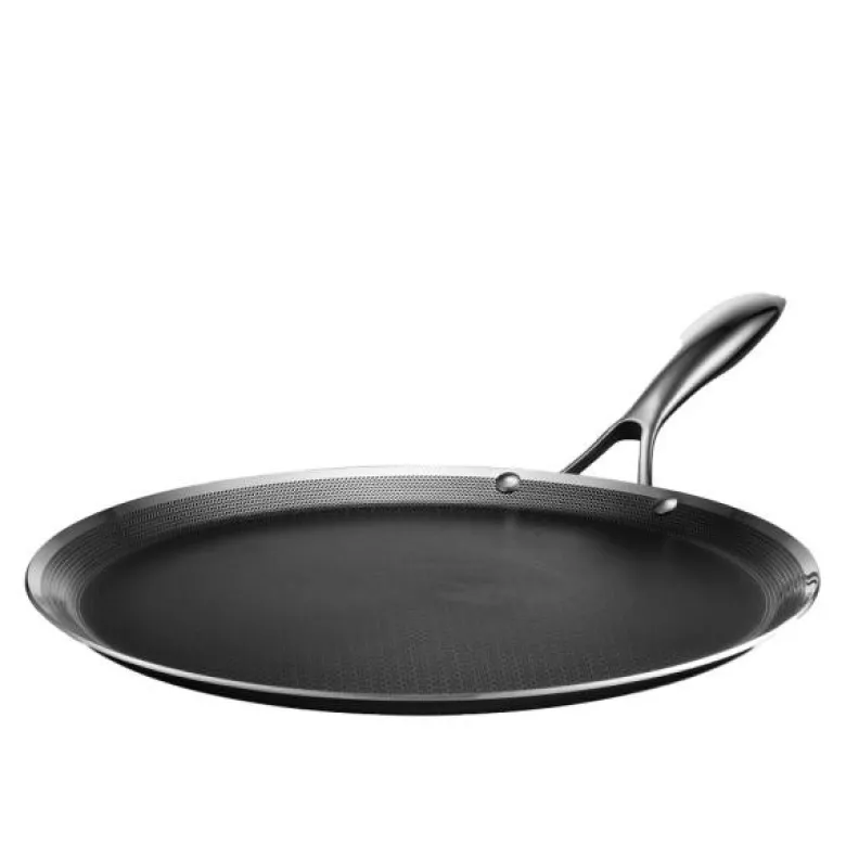 Hybrid pannekakepanne 30 cm sølv/svart