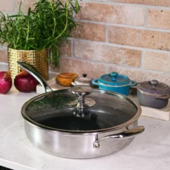 Hybrid sautépanne med lokk 28