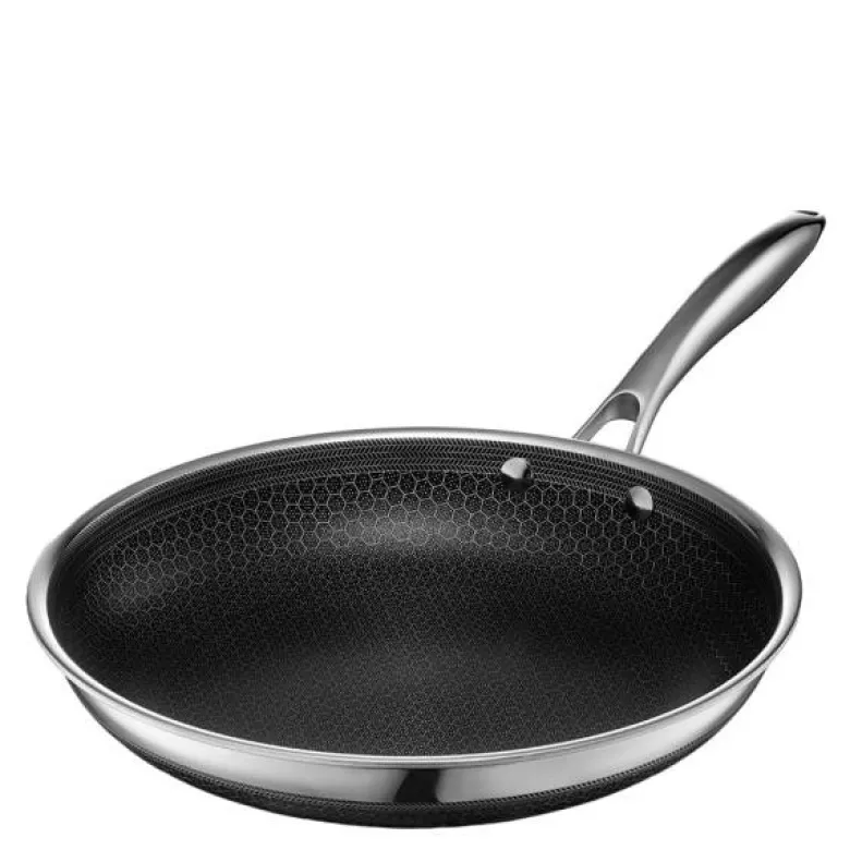 Hybrid stekepanne 26 cm sølv/svart