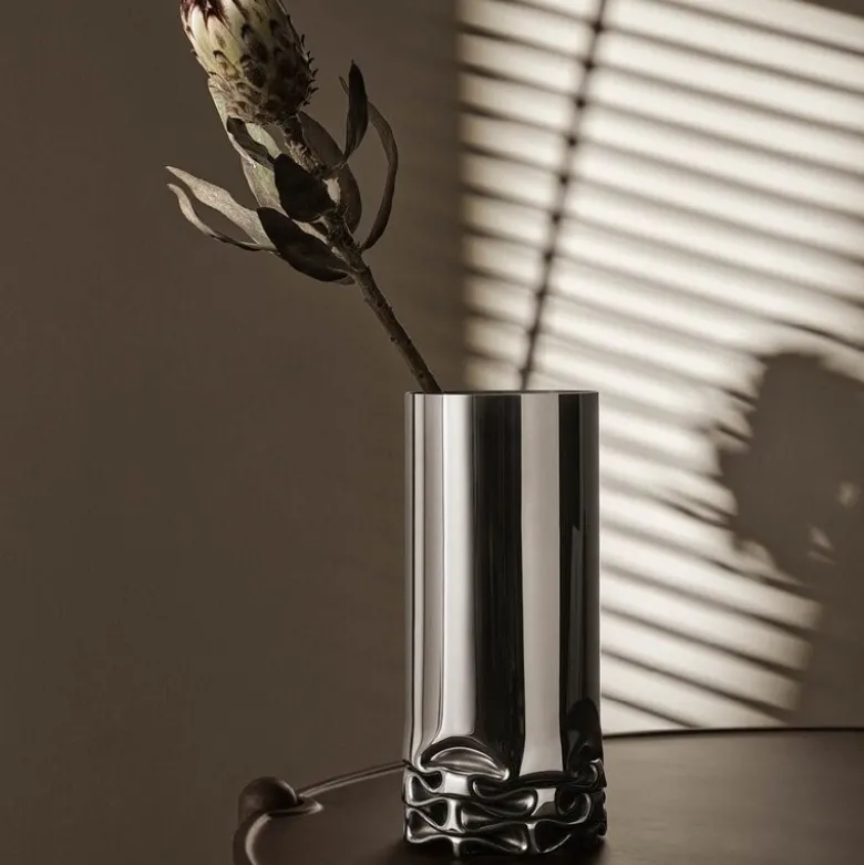 Hydraulic vase XL 32 cm stål