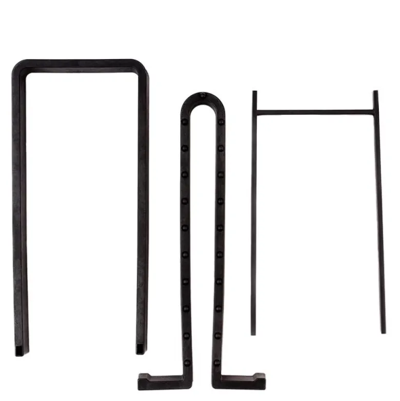 Hylle til vinglass 13x28x24 cm svart