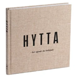 Hyttebok 22x21,5x2,5 cm beige