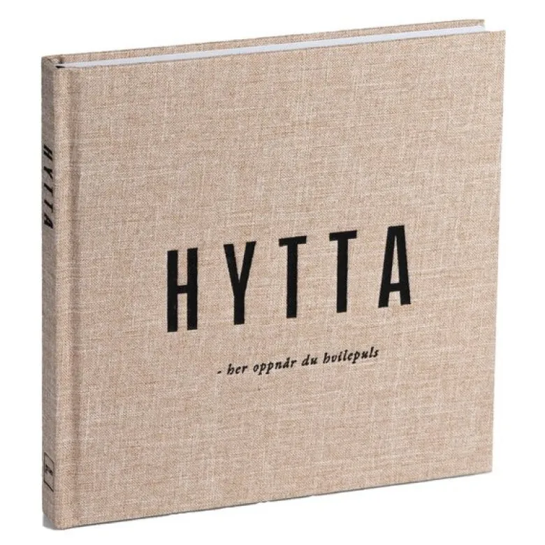 Hyttebok 22x21,5x2,5 cm beige