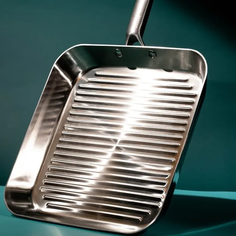 Ibili grillpanne 5-lag 28 cm rustfritt stål