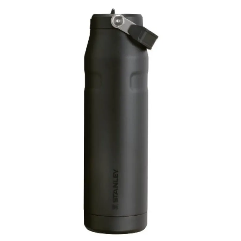 IceFlow Flip Straw 2.0 Bottle termoflaske 1L svart