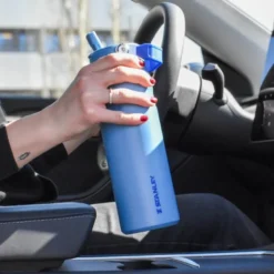 IceFlow Flip Straw 2.0 termoflaske 0,7L blue sky