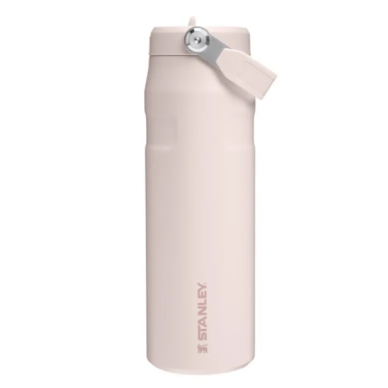 Iceflow flip straw tumbler termoflaske 0,7L rose quartz