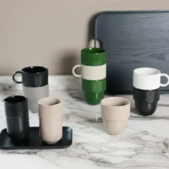 Inka kopp med hank 27 cl beige pantone warm gray 3C