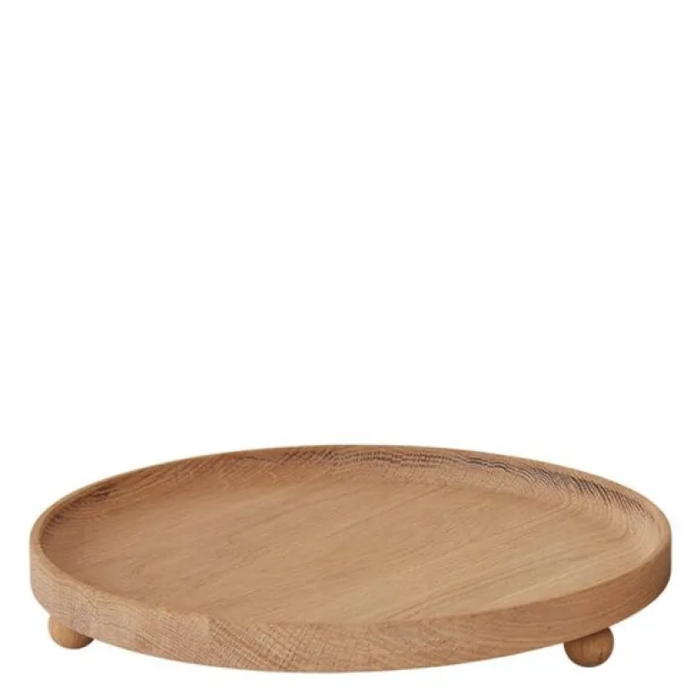 Inka trebrett rund 30 cm eik