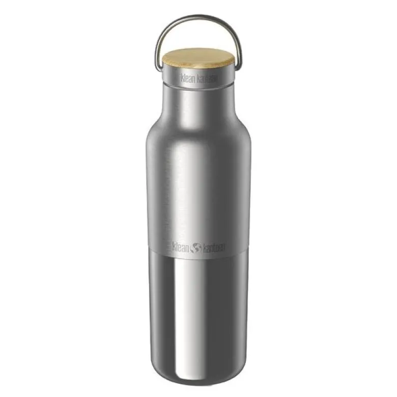 Insulated Reflect termoflaske 0,47L med bambuslokk børstet stål