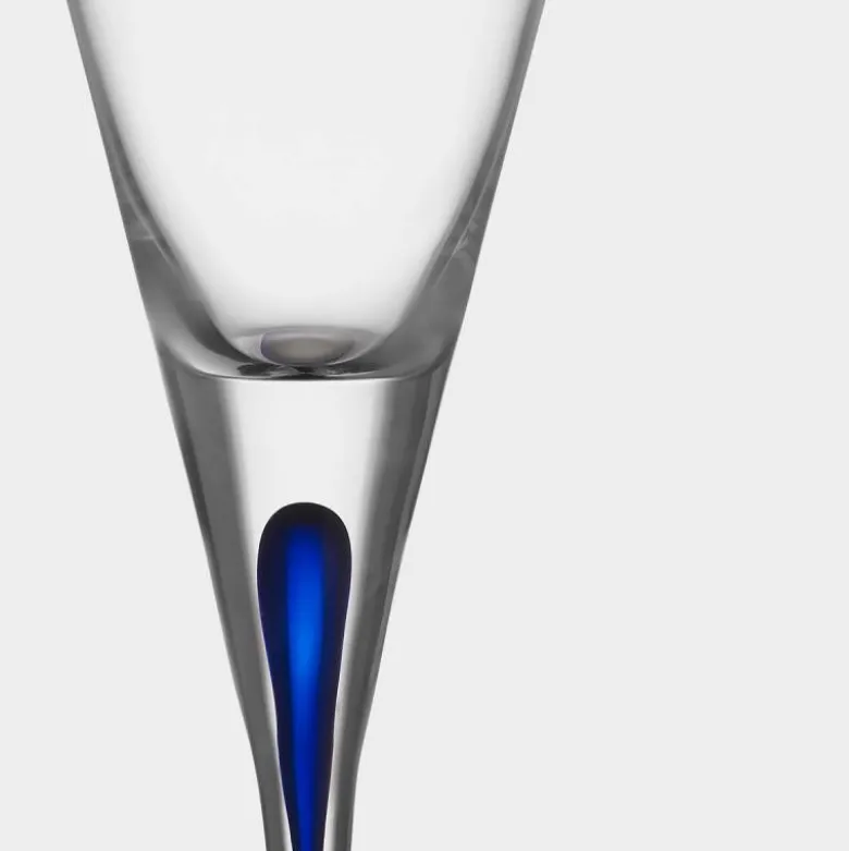 Intermezzo snapsglass 6 cl blå