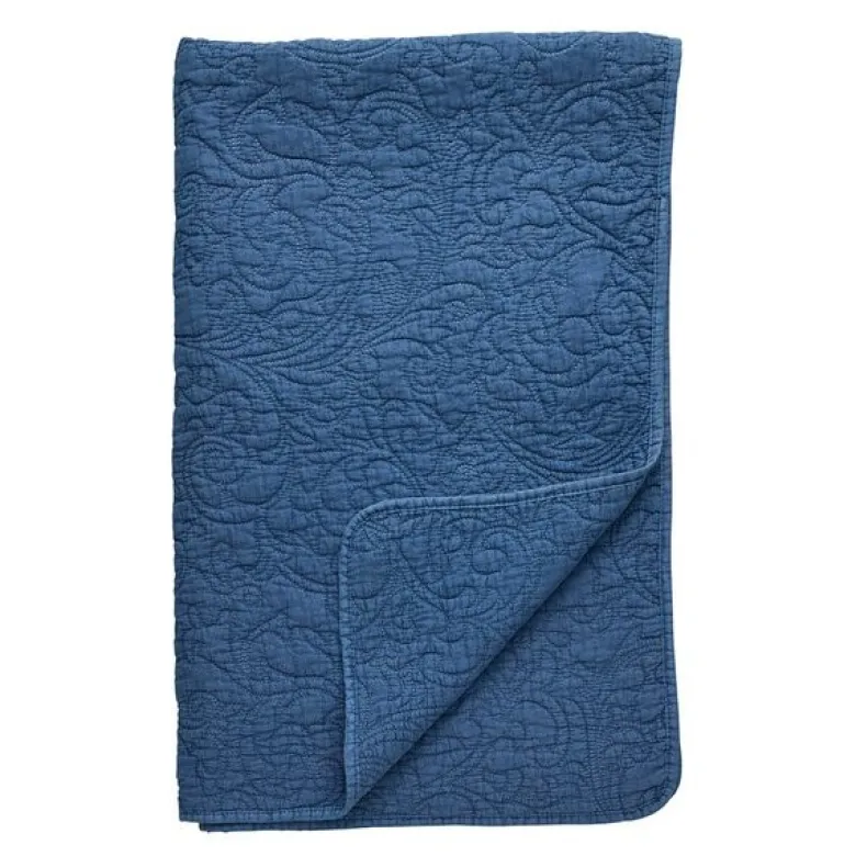Isabelle pledd 170x130 cm blå