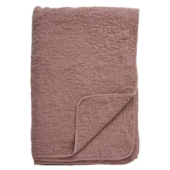 Isabelle sengeteppe 260x240 cm rose tan