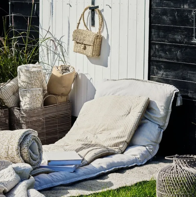 Ivenne sittepute/madrass 120x60 cm oker