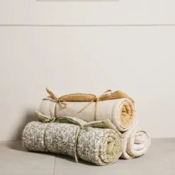 Ivenne sittepute/madrass 120x60 cm oker