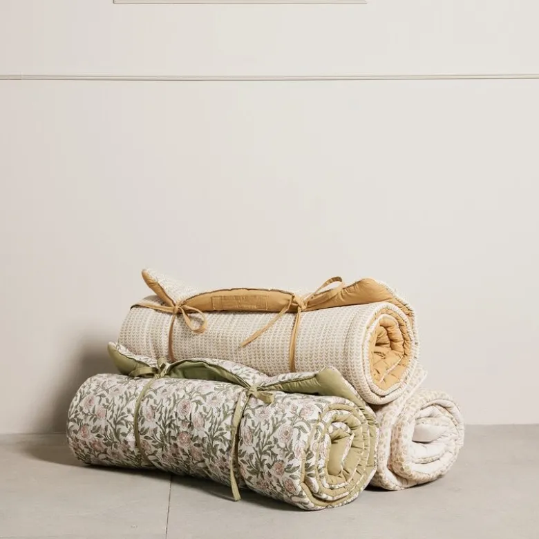 Ivenne sittepute/madrass 120x60 cm oker