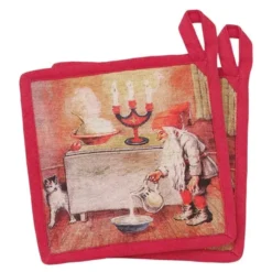 Jennys grytelapp katt 18x18 cm