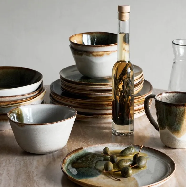 Jules middagsservise sett 12 deler grønn