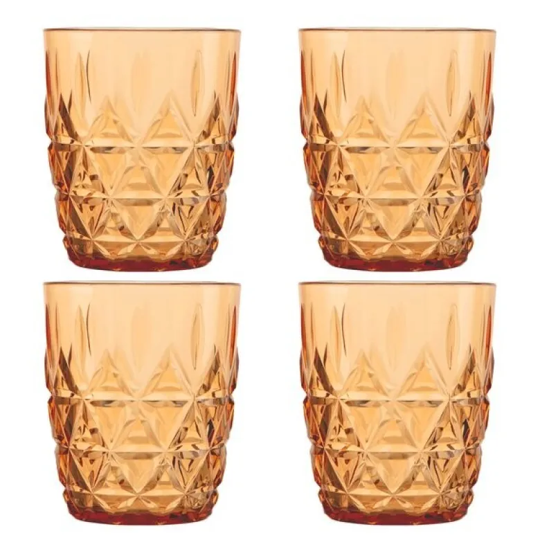 June picknick vannglass 28 cl 4 stk amber