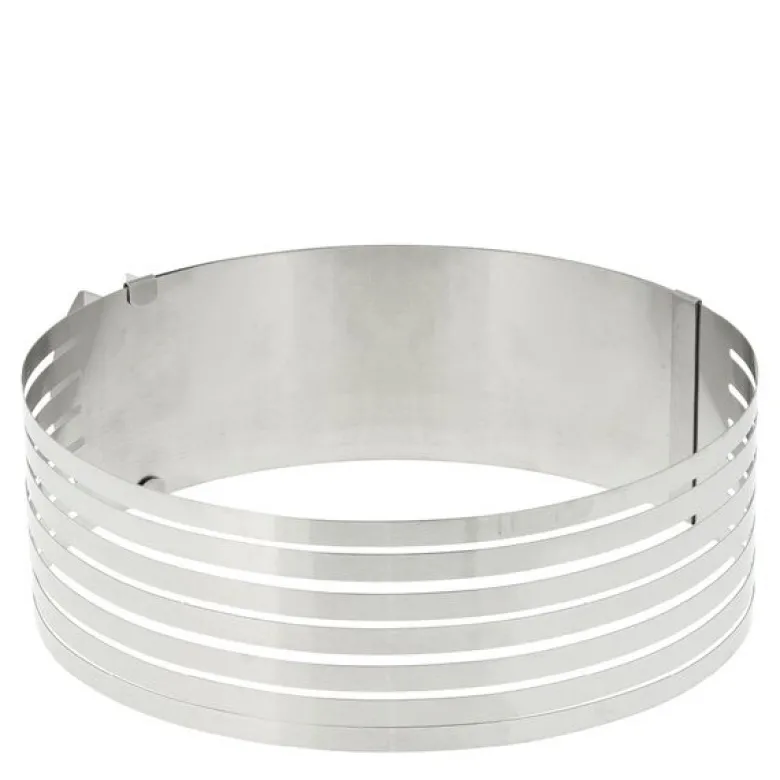 Justerbar kakedeler 24-30x8 cm stål