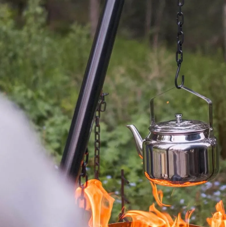 Kaffekjele til bål 2,5L rustfritt stål