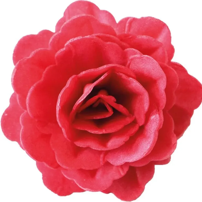 Kakepynt rose 6g 3 stk rød