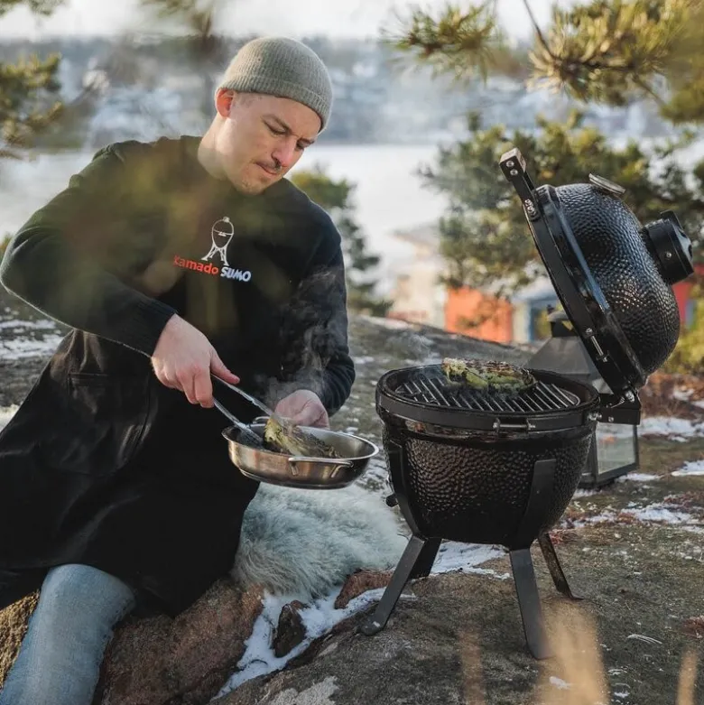 Kamado Grill Classic Mini kullgrill svart