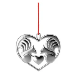 Karen Blixen ornament 6 cm Nuts about you sølv