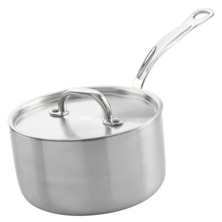 Kasserolle med lokk 1,5L rustfritt stål