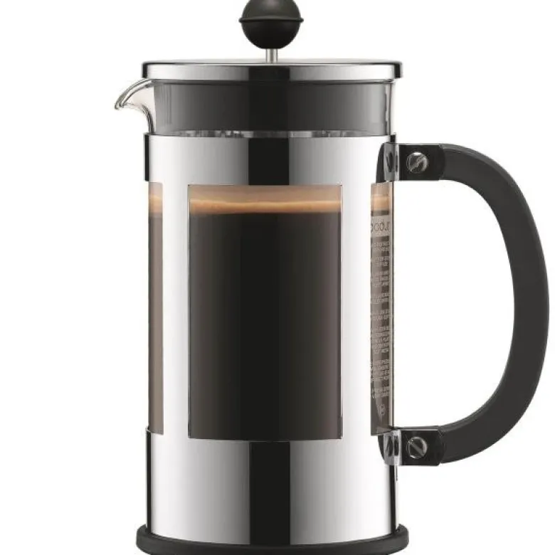 Kenya presskanne 1L 8 kopper forkrommet