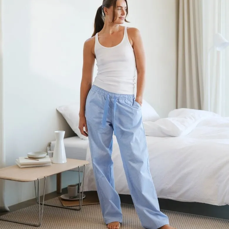 Khios pyjamasbukse dame L blå