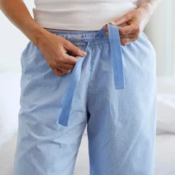 Khios pyjamasbukse dame S blå