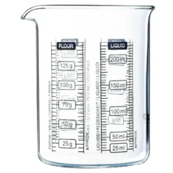 Kitchen Lab målebeger 0,25L klar/svart